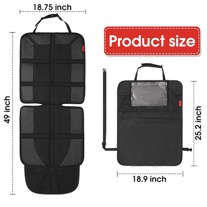 Kaiphy Car Seat Protector and Backseat Organizer Set for Vehicles