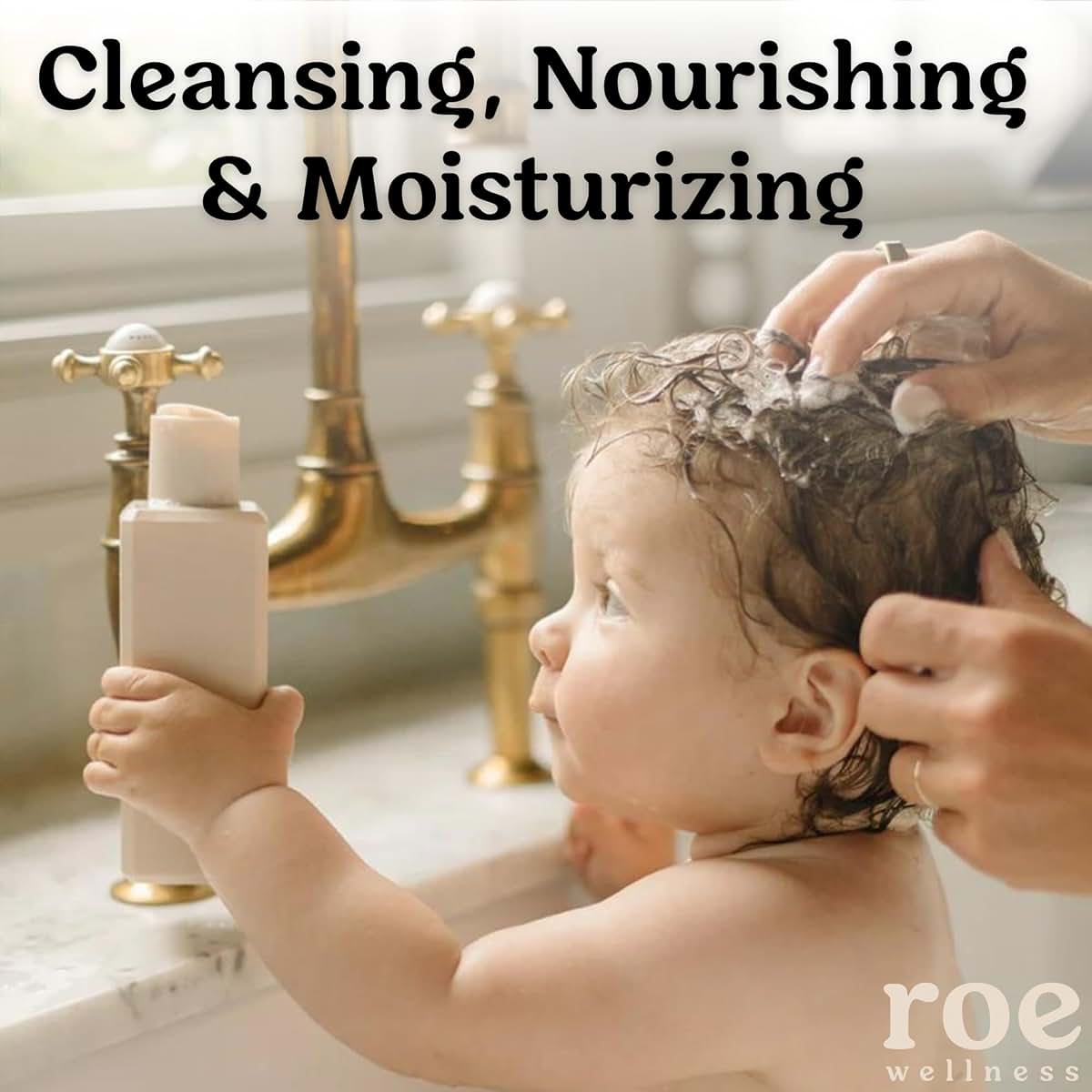 Roe Wellness Baby Body Wash & Shampoo with Natural Vanilla Scent (photo 3)