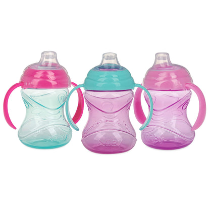 Nuby Clik-It Grip N' Sip Soft Spout Sippy Cup 10oz