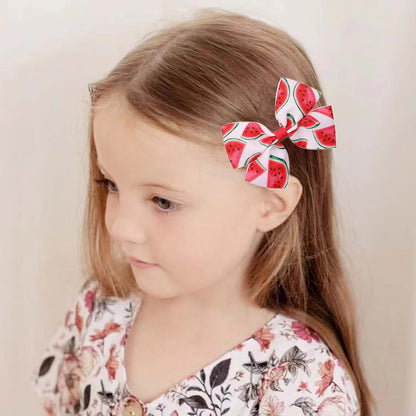 BOENBE LOVED Watermelon Bow Hair Clips for Girls (photo 3)