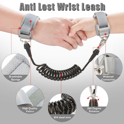 Fitarts Adjustable Toddler Safety Harness and Anti-Lost Link for Kids