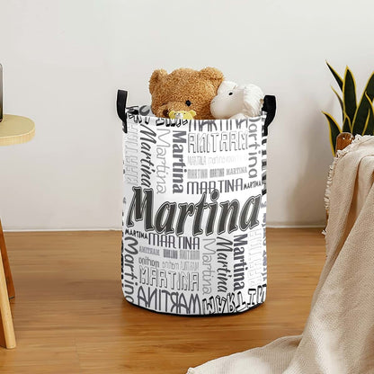 Attentive Arts Personalized Laundry Basket Large Storage Bin (photo 3)