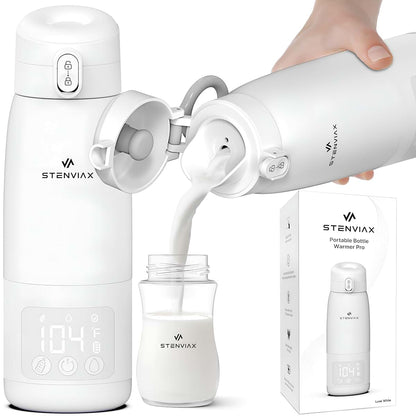 Stenviax Portable Bottle Warmer for Travel and Night Feeding, 17 oz