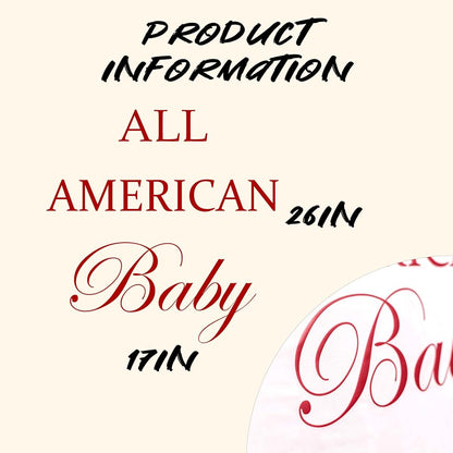 Upfirst All American Baby Patriotic Decal for 4th of July Shower