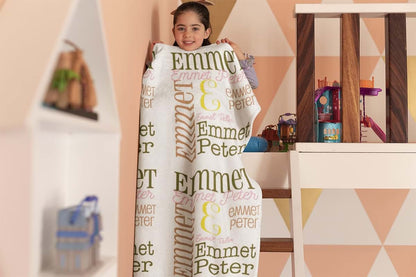OMG SHIRTS Personalized Baby Boys Blanket Gift Christmas, Customized Baby Girls Gift Birthday, Baby Blanket With Name (photo 3)