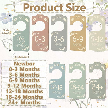 Baby Closet Dividers Organizer Set for Newborn to 24+ Months