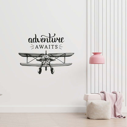 Adventure Awaits Vinyl Wall Decal 22x30 Inch