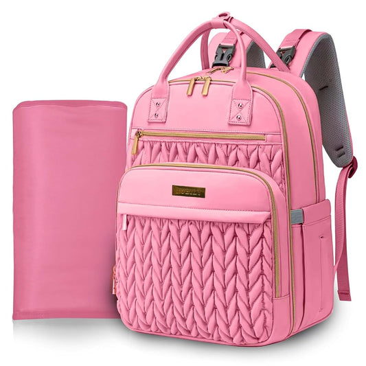 Jubily Diaper Bag Backpack, 30L Travel Backpack for Women, Waterproof Bag with 5 Compartments, 20 Pockets, Laptop &