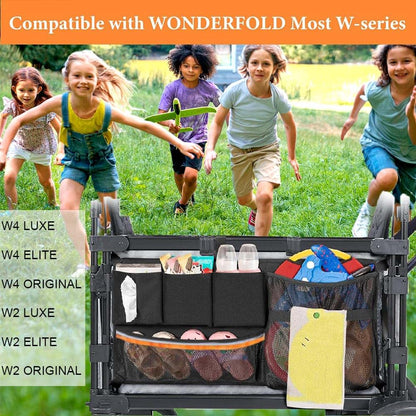 Elfzone Wagon Organizer Storage Attachment | Universal Fit Multi-Pocket Bag