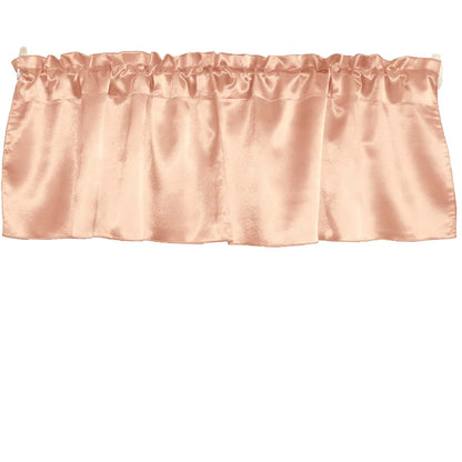Zen Creative Designs Satin Window Valance Peach 58 Wide X 20 Long