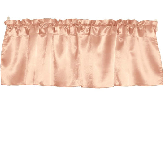 Zen Creative Designs Satin Window Valance Peach 58 Wide X 20 Long