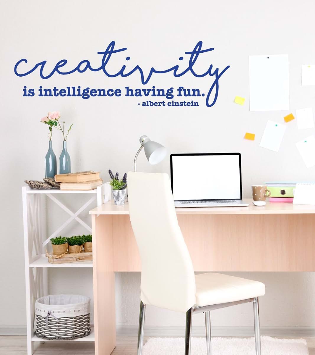 CustomVinylDecor Vinyl Wall Decal Creativity Quote