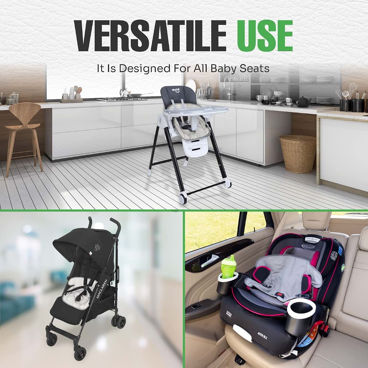 Waterproof Car Seat Saver Liner for Stroller and Potty Training Pads