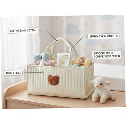AwnsIMfreien Quilted Diaper Caddy With Removable Dividers (photo 3)