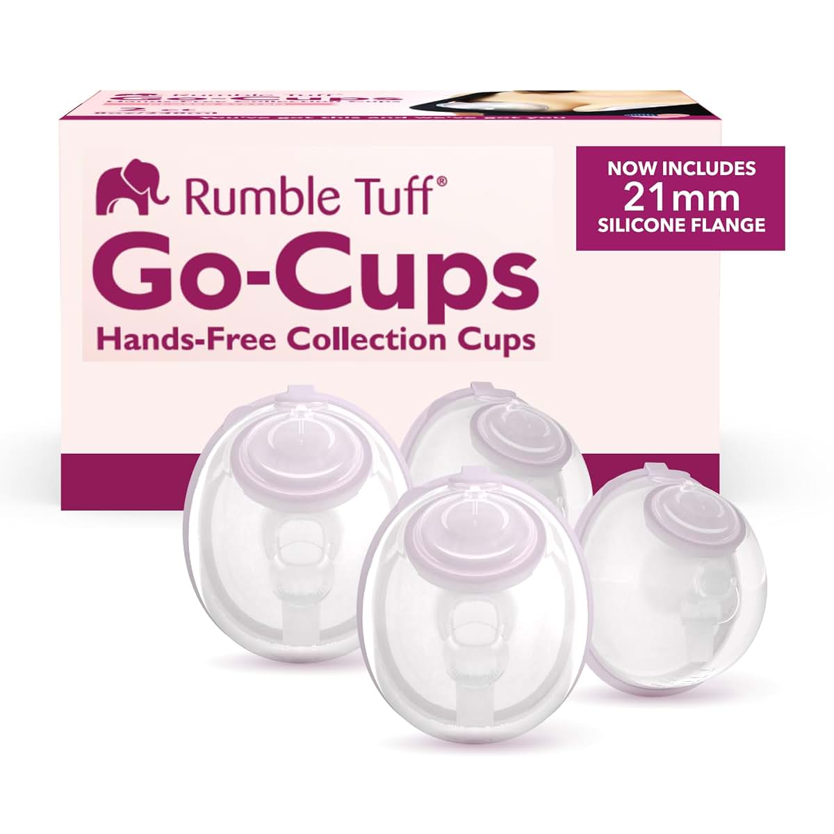 Rumble Tuff Go-Cups Wearable Breast Pump Collection Cups