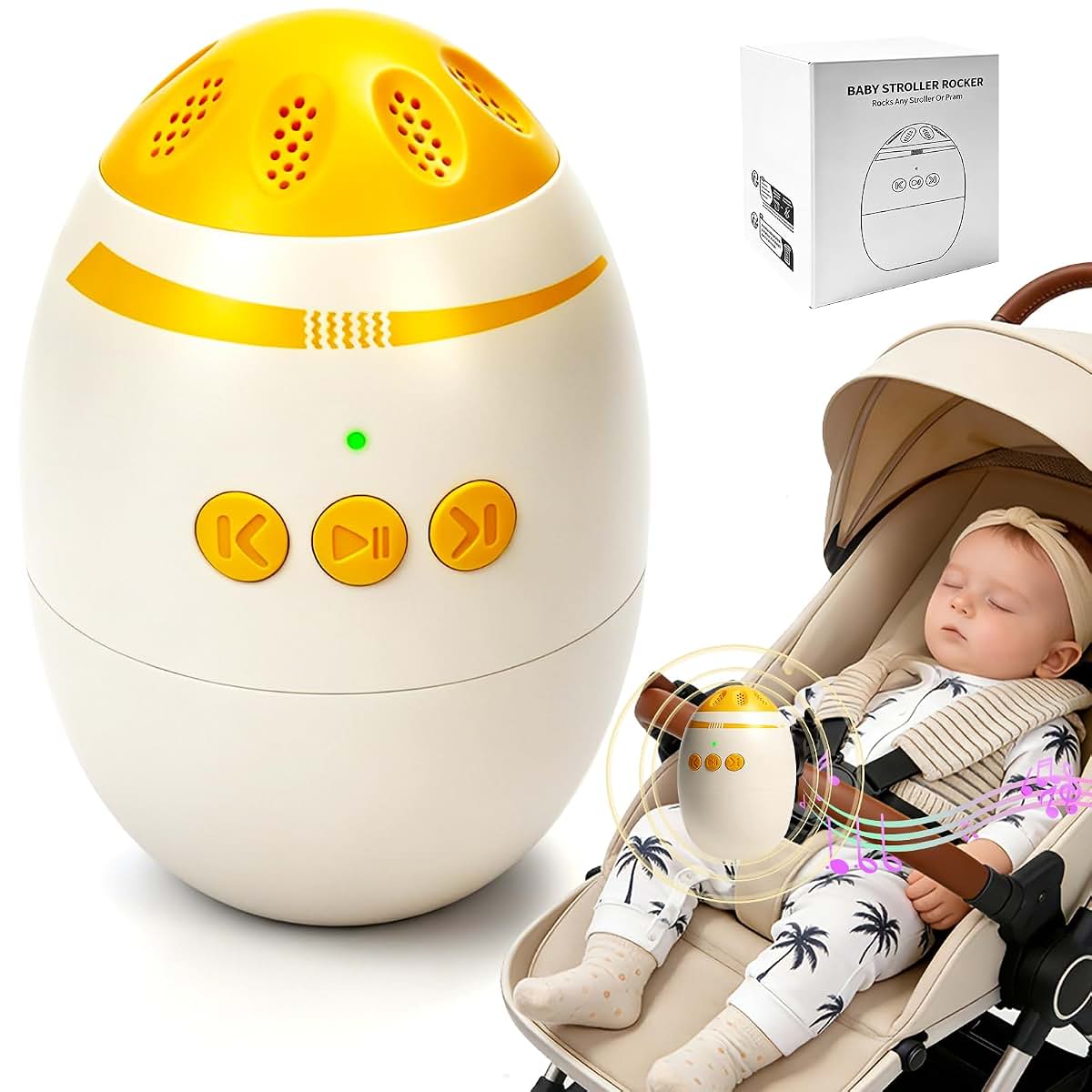 Hiwtonk Baby Stroller Rocker | Automatic Soothing Device for Strollers and Cribs