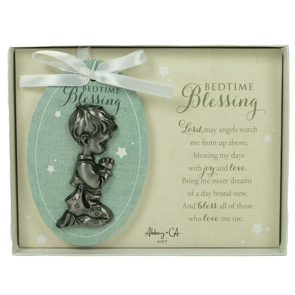 Abbey & CA Gift Baby Boy Bedtime Blessing Ornament On White Ribbon
