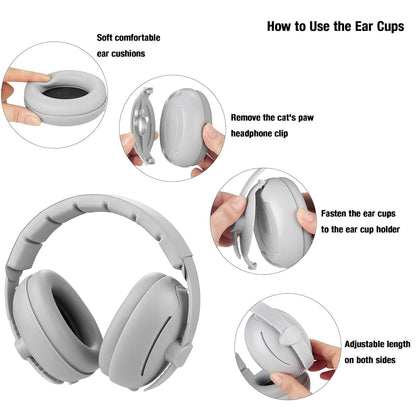 PandaEar Baby Ear Muffs for Noise Reduction | 2-in-1 Protection Ages 0-3
