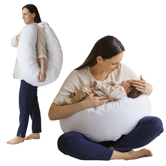 MINICAMP Full Body Pregnancy Pillow for Sleeping – Full Body Maternity Support Pillow for Back, Belly, Hips & Legs –