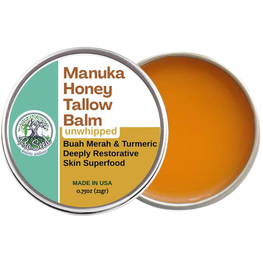 ProSeed Holistic Wellness ProSeed Manuka Honey Tallow Balm, Unwhipped, Travel Size, 0.75oz, Tin