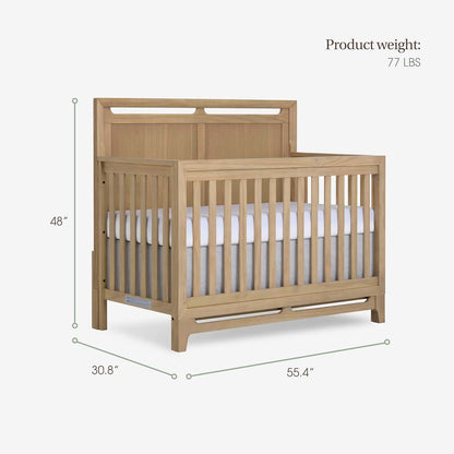 Evolur Bradford 5-in-1 Convertible Full Size Baby Crib in Alpine Oak (photo 3)