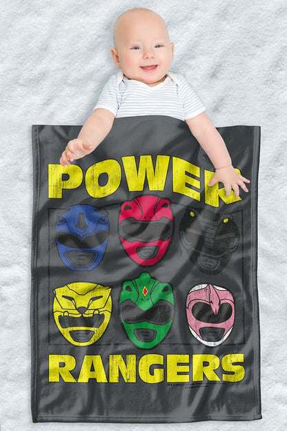 Power Rangers Fleece Receiving Blanket for Infants (30x40 Inches)