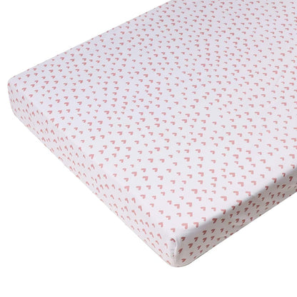 CribMATE 3-Piece Pink Floral Swan Nursery Crib Bedding Set (photo 4)