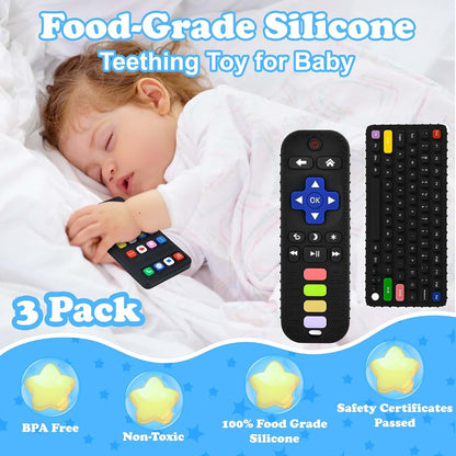 Silicone Sensory Teether Toys for Grip Strength and Play