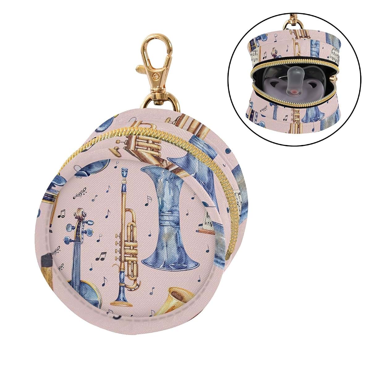 Yettasbin Pacifier Holder Case for Diaper Bags and Strollers