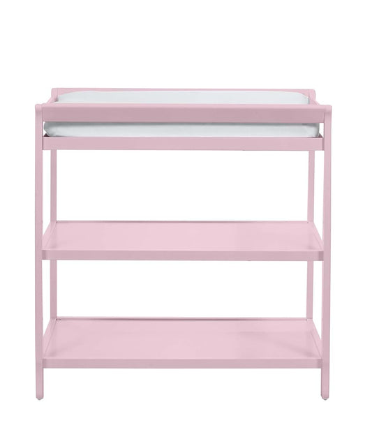 Suite Bebe Riley Changing Table In Pink With Storage Shelves