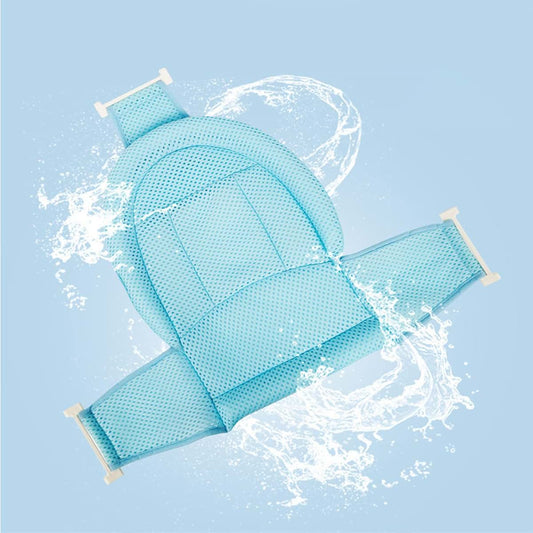 AMONIDA Baby Bath Support, Baby Bath Cushion, 65x55cm PP EPE Pearl Cotton Polyester Fibre Baby Bath Mat 30kg Bearing