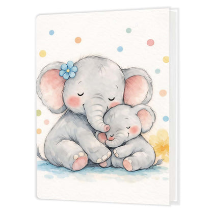 Cabana Bro Baby Photo Album 4x6 Inch Elephant Keepsake with 18 Pockets for 36 Pictures