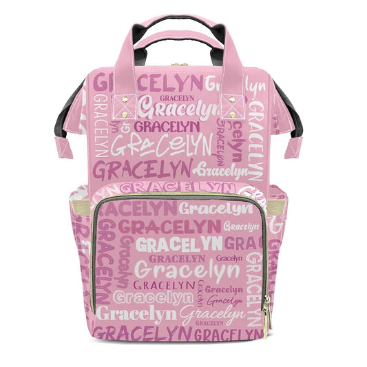 LiSoAkWE Personalized Large Capacity Diaper Backpack With Custom Name