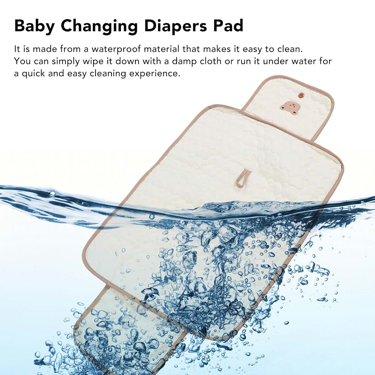 Jopwkuin Baby Diaper Changing Mat, Portable Foldable Pad