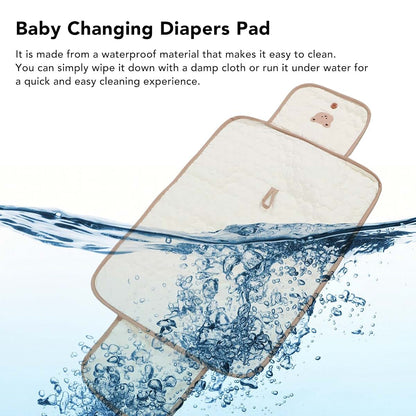 Jopwkuin Baby Diaper Changing Mat, Portable Foldable Pad