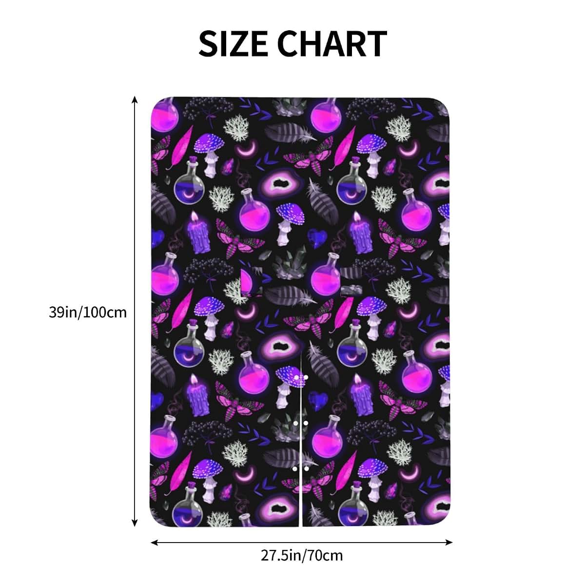 CAYKWVZ Gothic Magic Witch Witchy Trippy Purple Mushrooms Baby Car Seat Canopy Cover Multi Use Shower Gift, Nursing (photo 4)