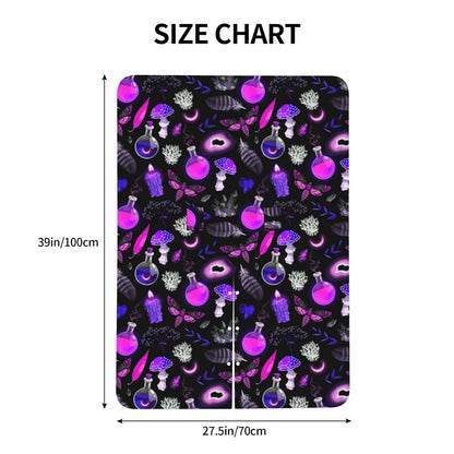 CAYKWVZ Gothic Magic Witch Witchy Trippy Purple Mushrooms Baby Car Seat Canopy Cover Multi Use Shower Gift, Nursing (photo 4)