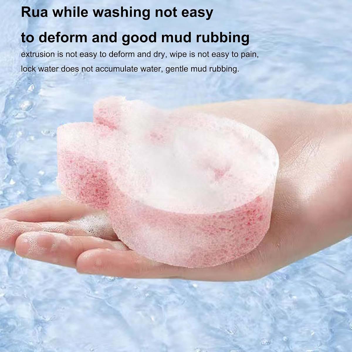 GLANSI Bath Sponge for Kids Body Scrubber, Dead Skin Remover, Deep Cleansing (photo 2)
