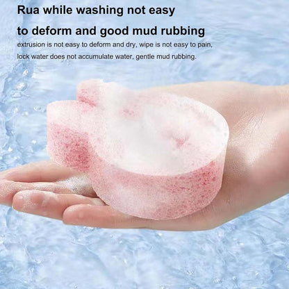 GLANSI Bath Sponge for Kids Body Scrubber, Dead Skin Remover, Deep Cleansing (photo 2)