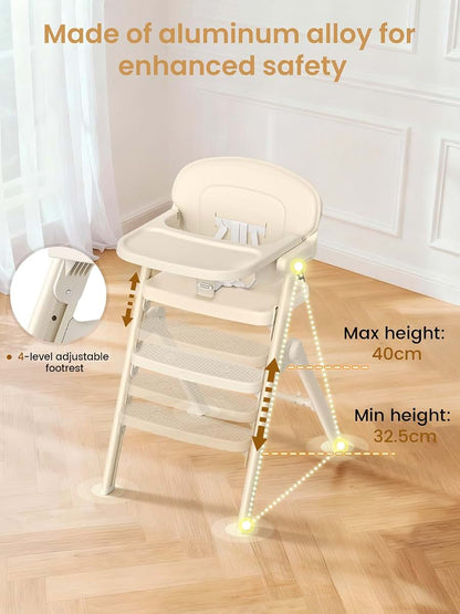 Meetaglow Foldable High Chair for Babies and Toddlers