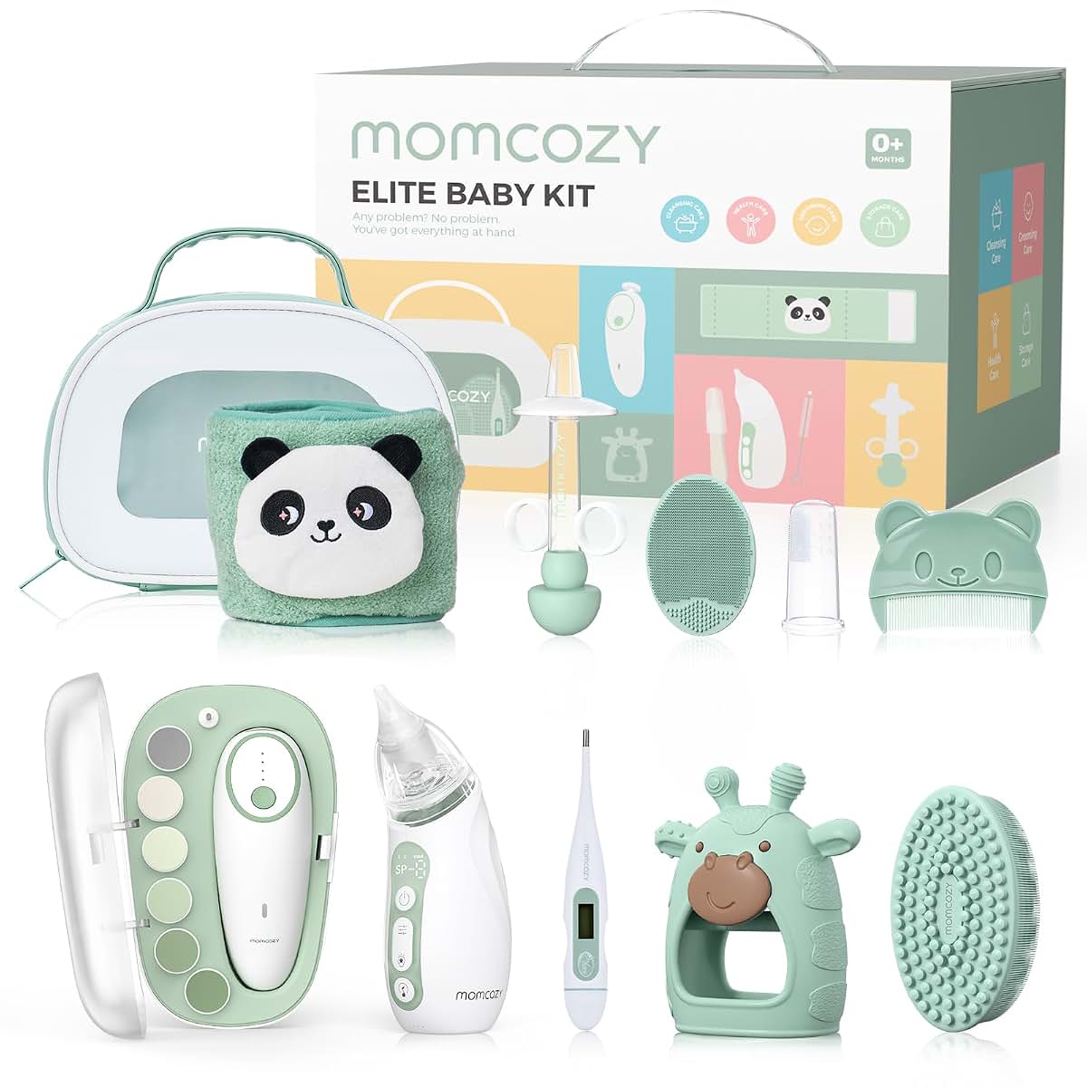 Momcozy Elite Baby Kit - Newborn Grooming, Health & Cleansing Set