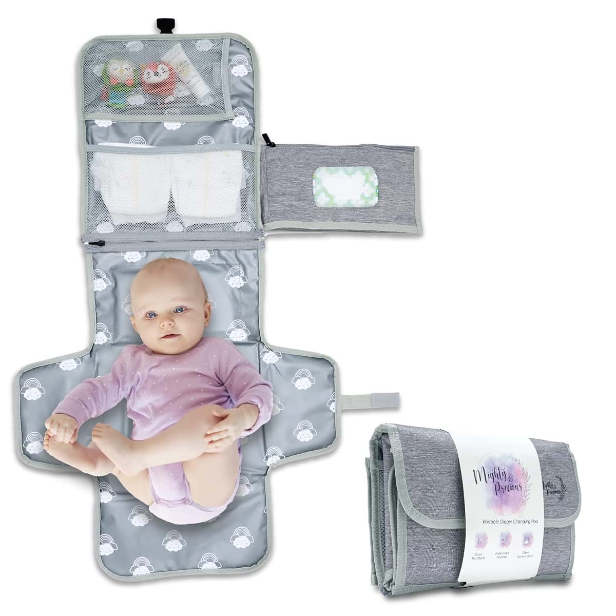 Mighty and Precious Portable Waterproof Baby Changing Pad
