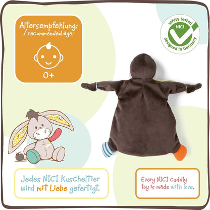 NICI Comforter Penguin I Am The Boss Grey Plush Toy