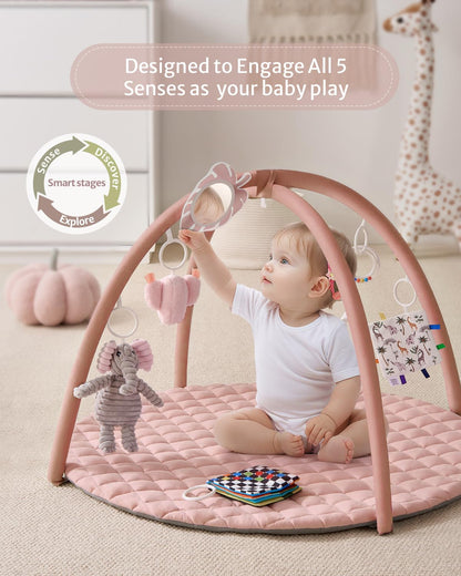 Blissful Diary Play Gym Mat Soft Pink