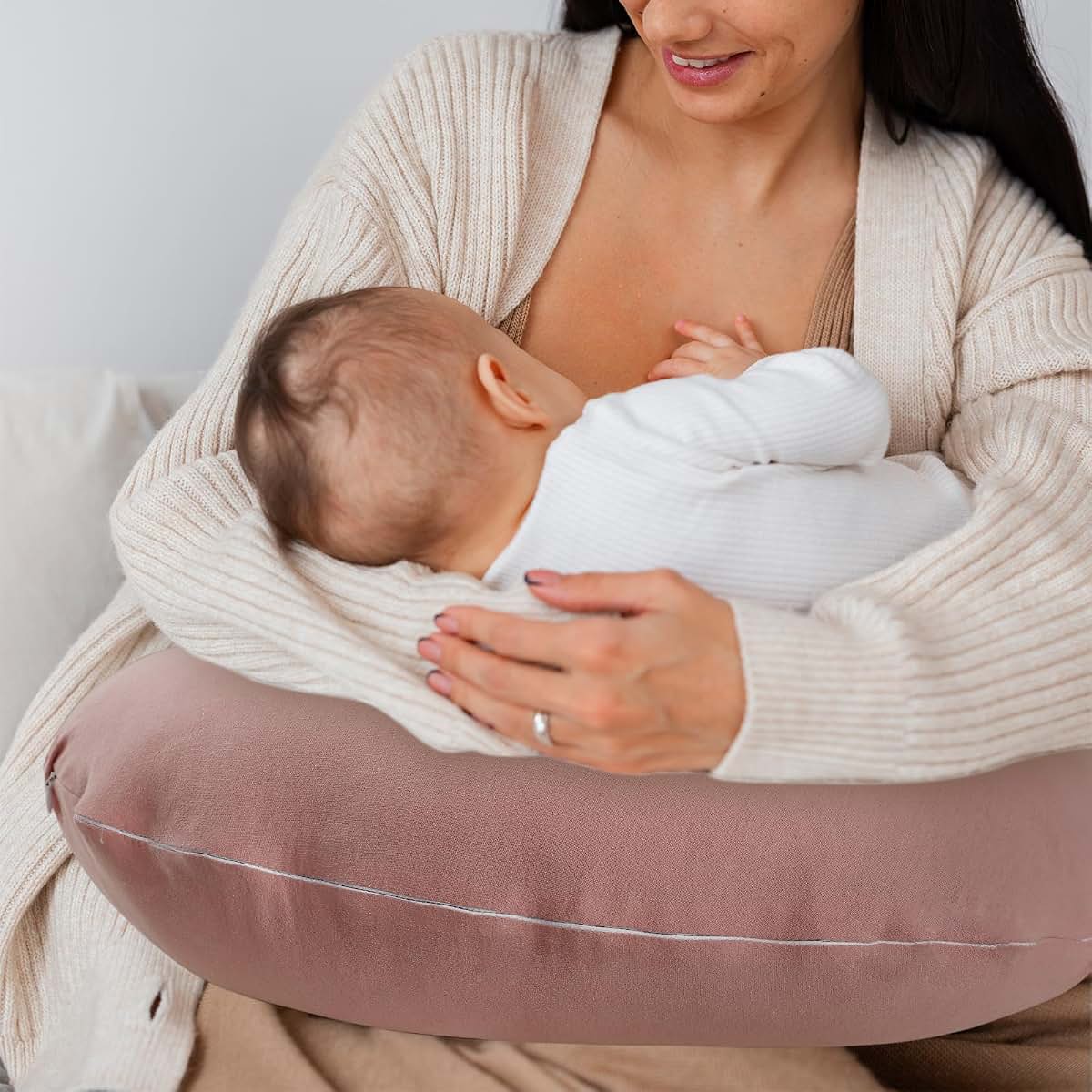 Swesen Baby Nursing Pillow Cover In Pink (photo 3)