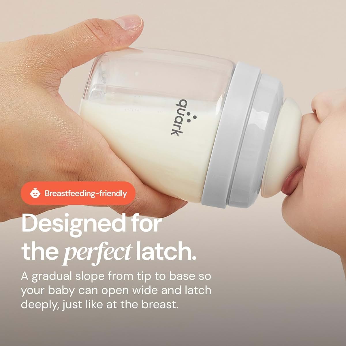 Quark BuubiBottle Mini Slow Flow Baby Bottle for Breastfed Babies, 5 oz (photo 2)