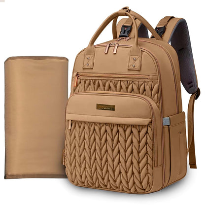 Jubily Diaper Bag Backpack, 30L Waterproof Travel Bag with Portable Changing Pad