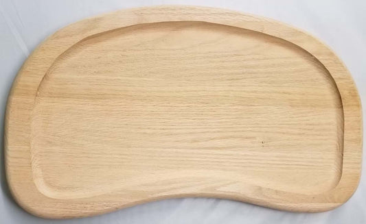 Furniture Knowledge Antique High Chair Tray Vintage Baby Toddler Infant seat Solid Grooved Red Oak Wood