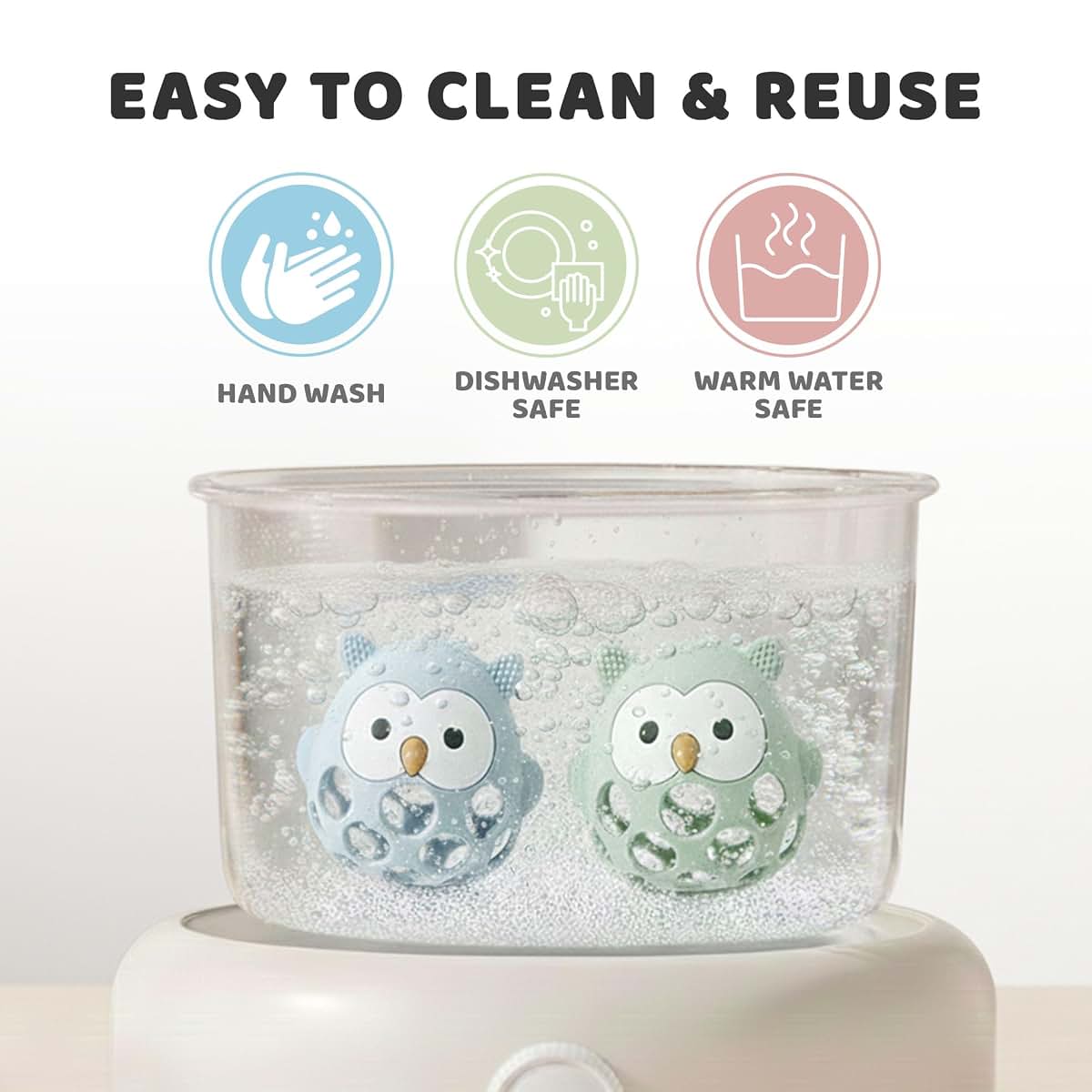 Baby's Way Teething Toy - Owl Silicone Teether (photo 4)