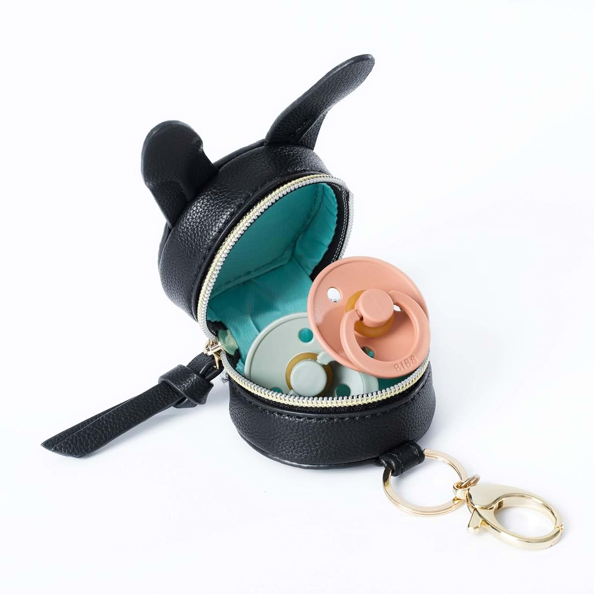 MOMINSIDE Pacifier Holder Case with Clip for Diaper Bags and Purses